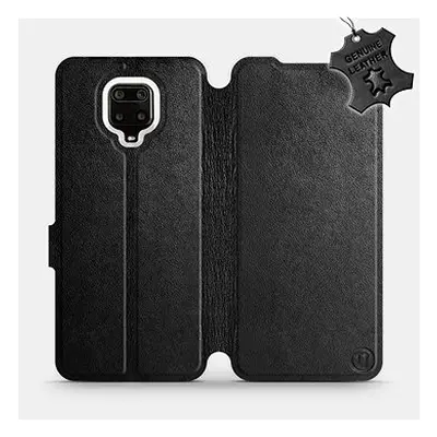 Flip pouzdro na mobil Xiaomi Redmi Note Pro - Černé - kožené - Black Leather