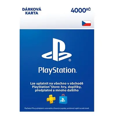 PlayStation Store - Kredit 4000 Kč - CZ Digital