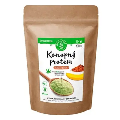 Zelená země Konopný protein 1kg - kakao s banánem