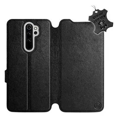 Flip pouzdro na mobil Xiaomi Redmi Note Pro - Černé - kožené - Black Leather