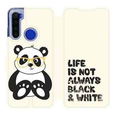 Flipové pouzdro na mobil Xiaomi Redmi Note 8T - M041S Panda - life is not always black and white