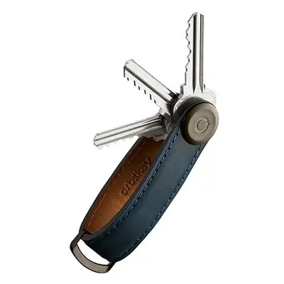 ORBITKEY Key Organizer Crazy-Horse - Marine Blue