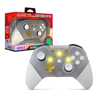 Armor3 NuChamp Wireless Controller for Nintendo Switch (Clear LED)