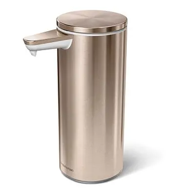 Simplehuman Bezdotykový dávkovač mýdla 266 ml, Rose Gold ocel, dobíjecí