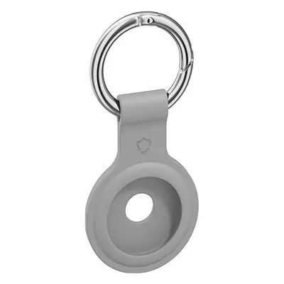 AlzaGuard Silicone Keychain pro Airtag šedá