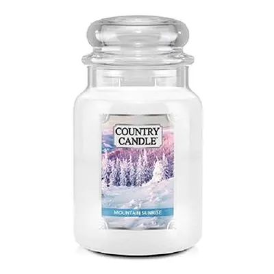 Country Candle Svíčka ve skleněné dóze, Horský východ slunce, 680 g