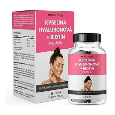 MOVit Kyselina hyaluronová + Biotin Premium, tobolek