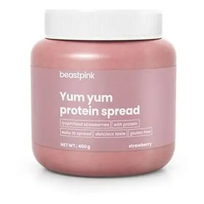 BeastPink Yum Yum Proteinová pomazánka 400 g, jahoda