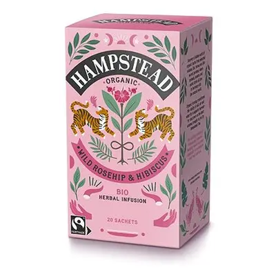 Hampstead Tea BIO šípkový čaj s ibiškem 20ks