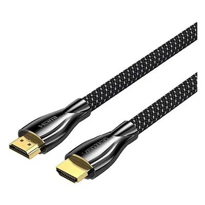 Vention Cotton Braided 4K HDMI Male to Male Cable 12M Black Zinc Alloy Type