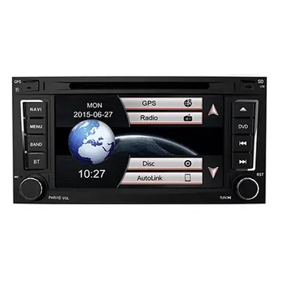 Awesafe Autorádio Volkswagen Touareg, Transporter T5 Multivan, CD DVD přehrávač, GPS, Bluetooth,