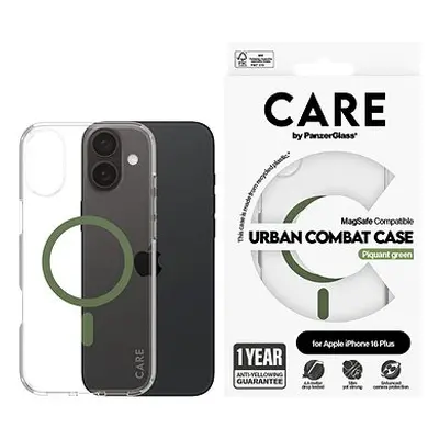 PanzerGlass CARE kryt Apple iPhone Plus MagSafe Combat čirý/zelený + záruka proti žloutnutí