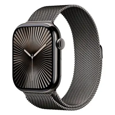 Apple Watch Series 42mm Cellular Břidlicově šedý titan s břidlicově šedým milánským tahem