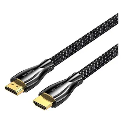 Vention Cotton Braided 4K HDMI Male to Male Cable 1M Black Zinc Alloy Type