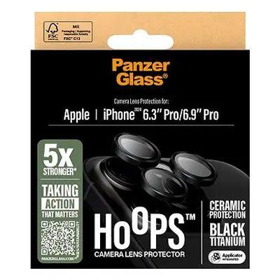 PanzerGlass HoOps Ceramic Apple iPhone Pro/15 Pro/16 Pro Max/15 Pro Max černý titan