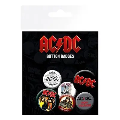 AC/DC - Button Badges - odznaky 6ks