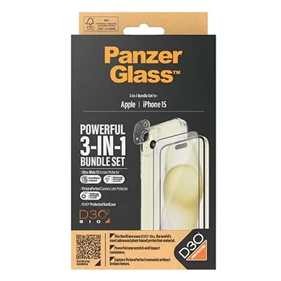 PanzerGlass Bundle 3v1 Apple iPhone (PG sklo + HardCase D30 + Camera Protector)