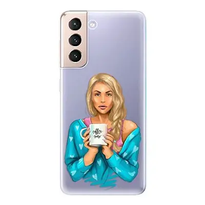 iSaprio Coffe Now - Blond pro Samsung Galaxy S21 Ultra