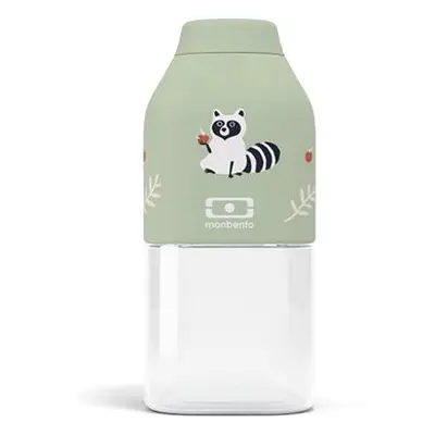 MonBento Positive S Green Racoon, 330 ml, zelená