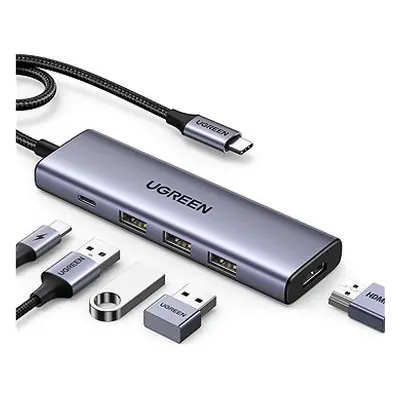 UGREEN 5-in-1 USB-C to HDMI/3*USB 3.0/PD100W