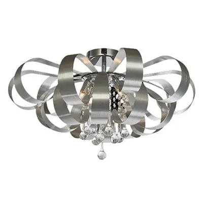 Luxera 64410 - Křišťálový přisazený lustr RIBBON CRYSTAL 6xG9/33W/230V