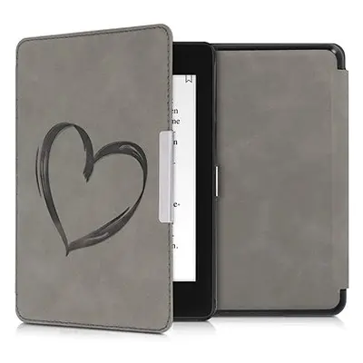 KW Mobile - Brushed Heart - KW4897505 - Pouzdro pro Amazon Kindle Paperwhite (2018) - šedé