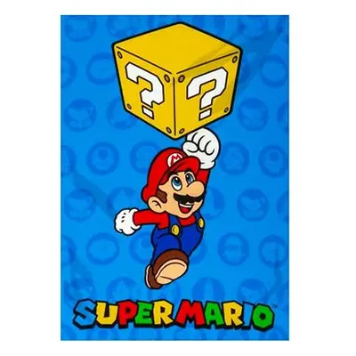 Super Mario: Reaching For A Blok - fleece deka