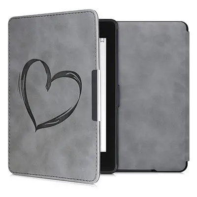 KW Mobile - Brushed Heart - KW4974707 - pouzdro pro Amazon Kindle Paperwhite 1/2/3 - šedé