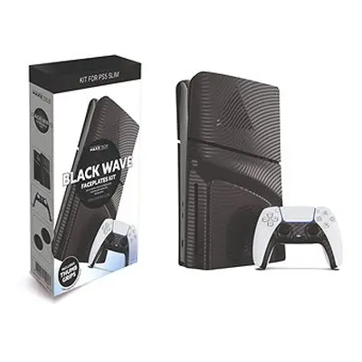 Maxx Tech PS5 Slim Faceplates Kit - Black Wave