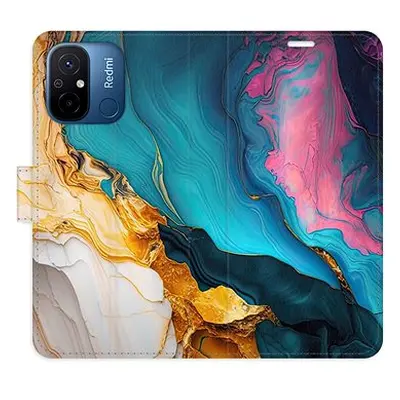 iSaprio Flip pouzdro Colourful Marble pro Xiaomi Redmi 12C