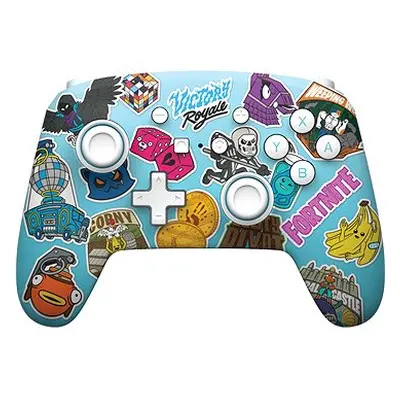 PowerA Enhanced Wireless Controller for Nintendo Switch- Fortnite Sticker Mania