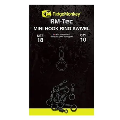 RidgeMonkey RM-Tec Mini Hook Ring Swivel 10ks