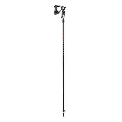 LEKI Hot Shot S, eloxal black-anodized grey-bright red 125 cm