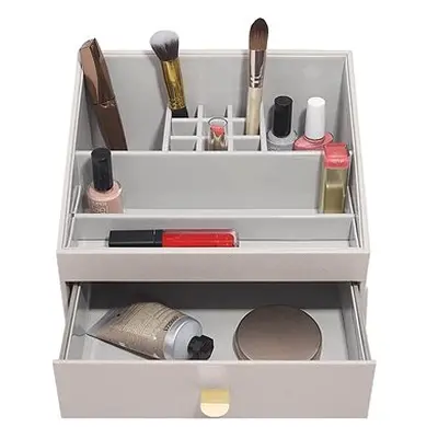 Stackers, Stolní organizér na kosmetiku Taupe Makeup Organiser | šedobéžová