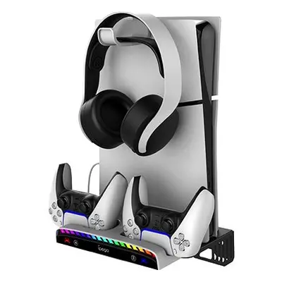 iPega P5S011 Stojan na Stěnu pro PS5/PS5 Slim s Dual Charger Dock pro PS5 Ovladač