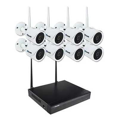 Secutek WiFi kamerový systém SLG-WIFI2108DE8FE200 - × 2MP kamera, NVR