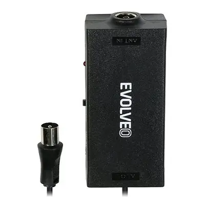 EVOLVEO Amp 1, anténní zesilovač FM/DAB+/DVB-T2, filtr LTE,4G,5G