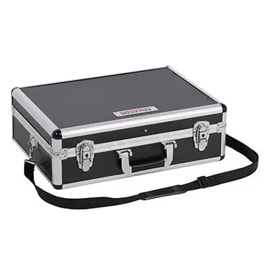 KREATOR Kufr na nářadí hliníkový 460x330x155mm černý KRT640102B