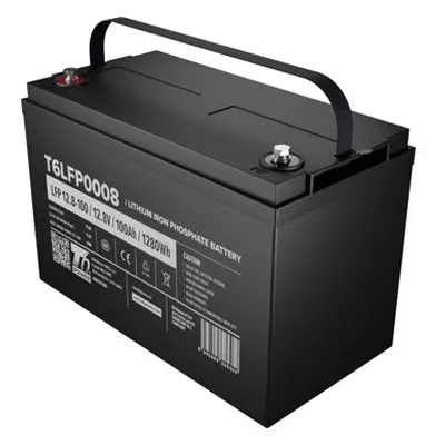 T6 Power LiFePO4 12,8 V, 100 Ah, 1280 Wh, Bluetooth, M16