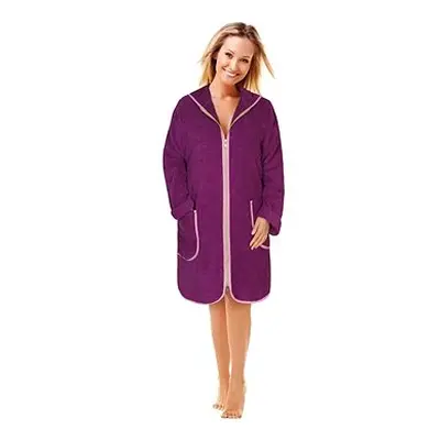 BELLATEX FROTÉ ŽUPAN na zip dámský vel. XXXL - fialový