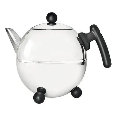 BREDEMEIJER Bella Konvice na čaj s dvojitou stěnou, 1,50 l, nerezová s černou