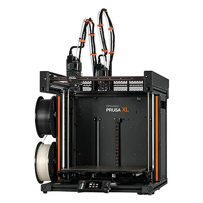 Sestavená 3D tiskárna Original Prusa XL s dvěma nástrojovými hlavami