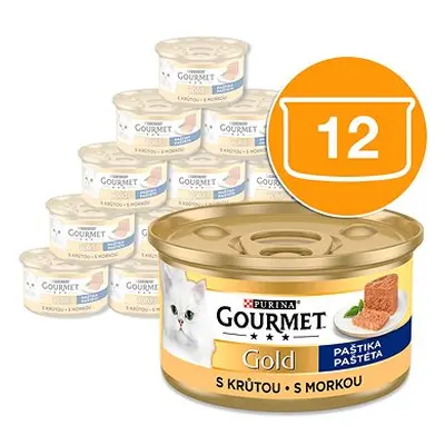Gourmet Gold konzervy pro kočky krůta paštika 12x85 g