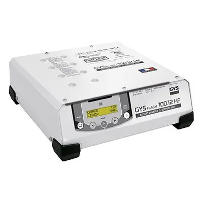 GYS Gysflash 100.12HF, 12 V, 20-1200 Ah, 100 A, nabíječka / stabilizovaný zdroj,kabely 5 m