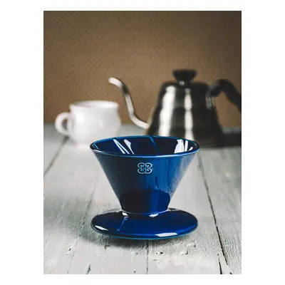 Keramika Vanya Dripper - překapávač na kávu - kobalt