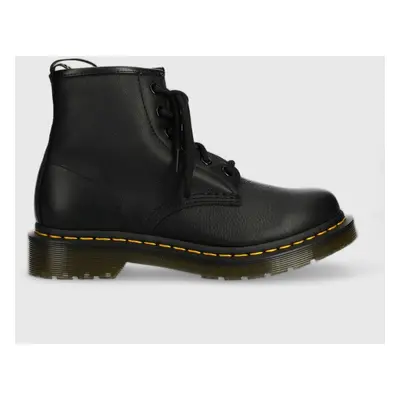 Kožené workery Dr. Martens dámské, černá barva, na platformě, DM30700001