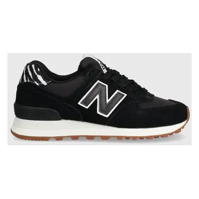 Sneakers boty New Balance WL574XB2 černá barva