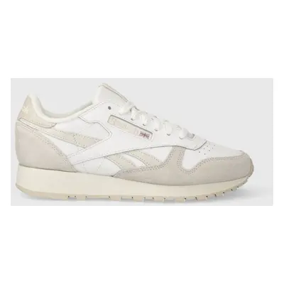 Sneakers boty Reebok Classic Leather bílá barva