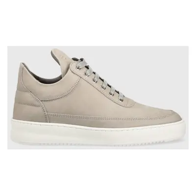 Semišové sneakers boty Filling Pieces Low Top Ripple Nubuck béžová barva