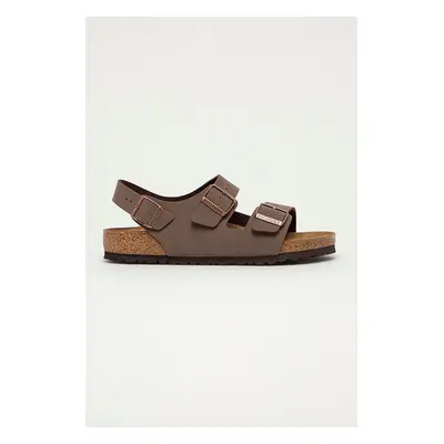 Sandály Birkenstock Milano pánské, hnědá barva